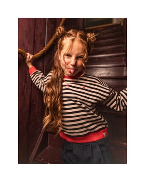 Looxs Revolution Longsleeve sweater gestreept voor meisjes in de kleur