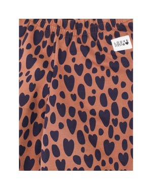 Looxs Revolution Wide leg sweat broekje leopard love voor meisjes in de kleur