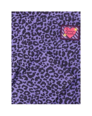 Looxs Revolution Jersey krinkel legging purple leopard voor meisjes in de kleur