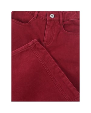 Looxs Revolution Barrel denim ruby red voor meisjes in de kleur