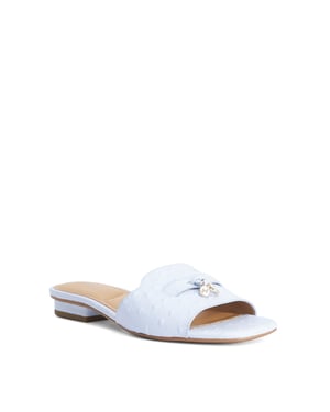 Dune Ladies Lindo - Leather Tassel Trim Slip-On Sandals