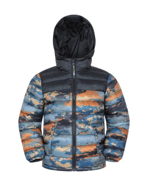 'Printed Seasons' Kids Padded Jacket Water Resistant Cosy Winter Coat