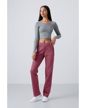 Vrouwen Rechtielloop Fleece Trainingsbroek
