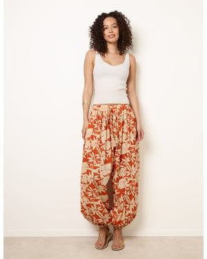 Floral Balloon Pants