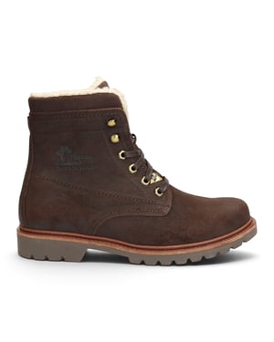 Panama Jack Herr Brown Leather Vattentåliga Snörade Stövlar - P03-Aviator C41