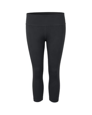 Reebok WOR Mesh Womens Black Capri Leggings