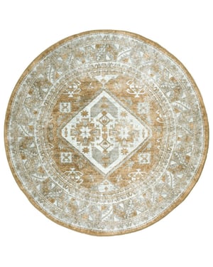 Veer Carpets Vloerkleed laria brown 5 rond ø160 cm