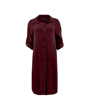 FOS Amsterdam Fos 7771 jurk lina uni plum