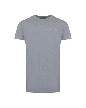 Short Sleeve Stretchy T-shirt in Silver
