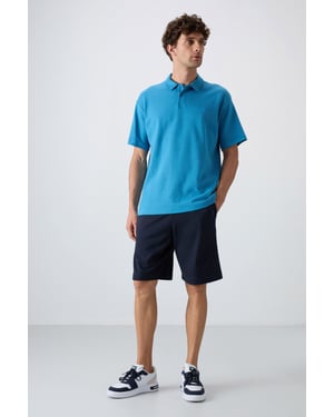 Heren Katoenen Blend Shorts