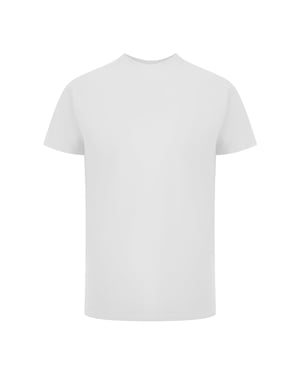 Korte Mouwen Rekbare T-shirt in Wit