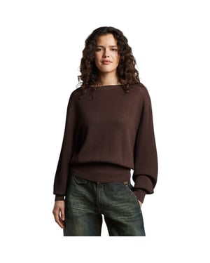 G-Star Open neck structure knit wmn