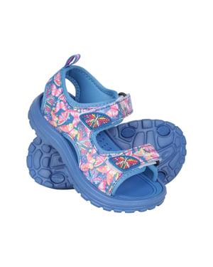 'Sand' Kids Sandals with Touch Strap Fastening Summer Shoes Dark Blue