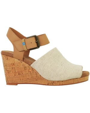 Toms Tropez Womens Brown Wedges