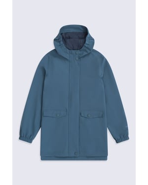 'Hyde' Kids Waterproof Jacket Breathable Taped Seams Hooded Outdoor Rain Coat Blue
