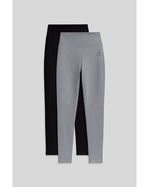 Hoge taille katoen-lycra jersey leggings