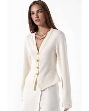 Cotton-Blend Cardigan