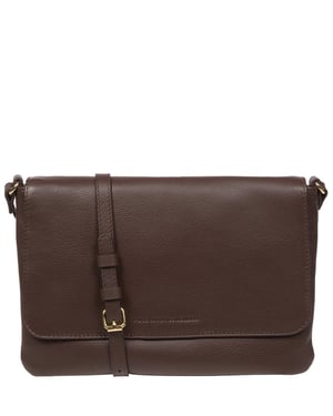 'Ruby' Hot Fudge Nappa Leather Cross Body Bag