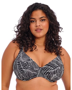 Elomi Kata Beach Underwired Plunge Bikini Top - Black