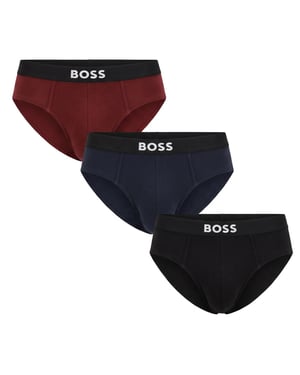 Pack of 3 Men's Elastic Cotton Briefs 50546561
