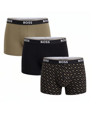 Verpakking van 3 Heren Elastische Katoenen Boxershorts 50554443