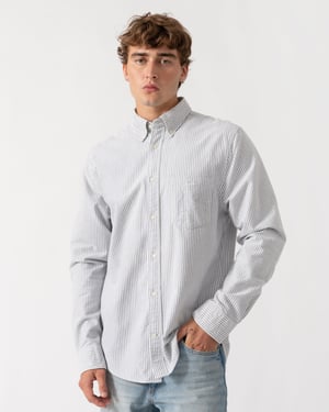 Regular Fit Long Sleeve Logo Detail Shirt