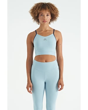 Aansluitend Mouwloos Crop Sporttop