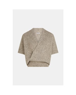 Penn & Ink W26c396 60m penn en ink jumper brown mel.