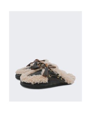 Toral Dames slipper met gouden accenten