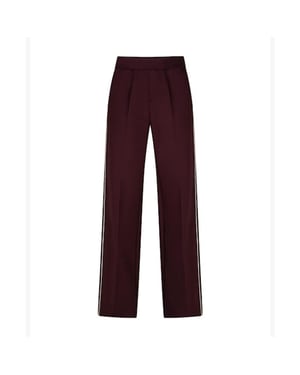 Red Button Broek srb5071 colette punta piping burgundy