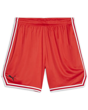 Men's Puma Hoops Team Game Basketball Shorts in Red