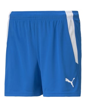 Women's Puma Teamliga Shorts W Football Shorts in Bluelemon White