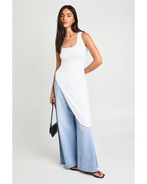 Long Line Asymetric Vest Top