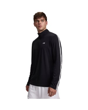 Under Armour Mens Tech Textured Half Zip Top (Svart/vit)