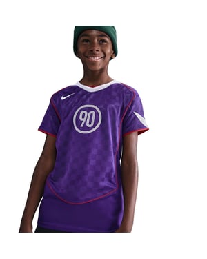 Nike Barn/ungdomar – Total 90 Energy rutig T-shirt (totalt 90) (Court Purple)