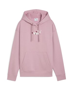 Women's Puma Nature 2.0 Comfort Overhead Tech Fleece Hoodie in Poised Pink