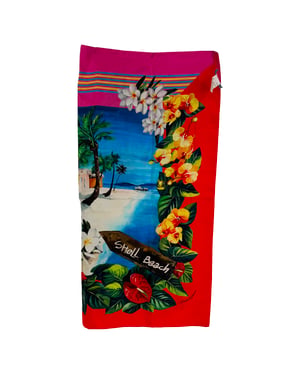 Dolce & Gabbana Shell Beach Sarong Halsduk i Flerfärgad Siden
