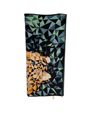 Cartier Panthere Pixel Motif Scarf in Multicolor Silk