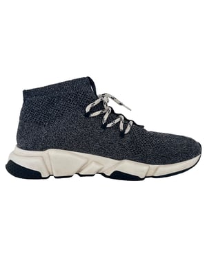 Balenciaga Speed Lace-Up Sneakers in Grey Polyester
