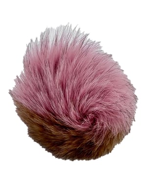 Fendi Pom Pom Bag Charm in Multicolor Fox Fur