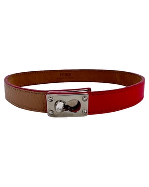 Fendi Double Wrap Bracelet in Multicolor Leather