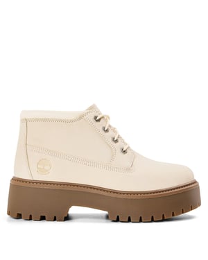 Timberland Dames/Dames Stone Street Waterdichte enkellaarzen van leer (Natuurlijk)