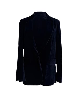 Stella McCartney Fluid Blazer in Navy Viscose