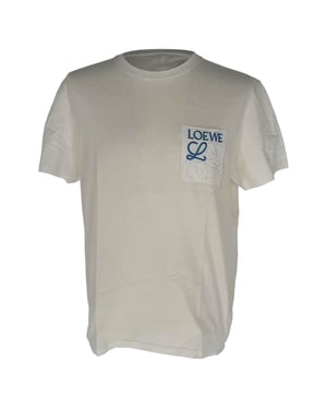 Loewe Anagram T-Shirt in White Cotton