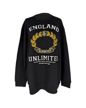 Burberry England Unlimited Sweatshirt in Black Cotton