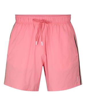 Boss Iconic Logo badshorts för herrar (Ljusrosa)