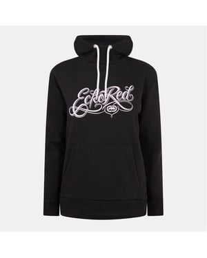 Ecko Hoodie met ‘Scarlett’-opschrift voor dames, reguliere pasvorm (Zwart)
