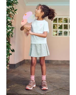 'Olivia' Kids Viscose Skort Casual Lightweight Stylish Elastic Waistband Skirt