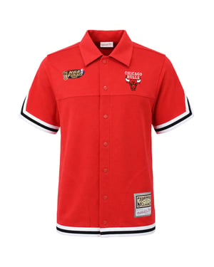 Mitchell & Ness NBA Chicago Bulls Warm Up Shooting Mens Red Shirt