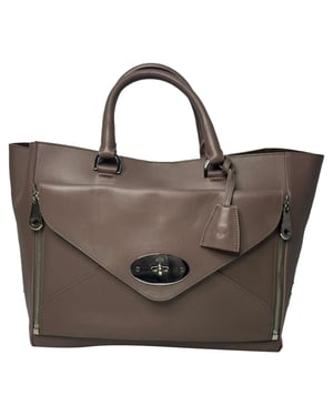 Mulberry Willow Tote in Brown Leather
